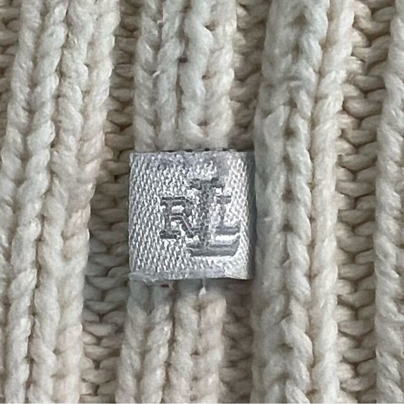 Lauren Ralph Lauren Womens Ribbed Knit Cardigan Sweater Sz 1X Minimalist Preppy - Picture 9 of 11